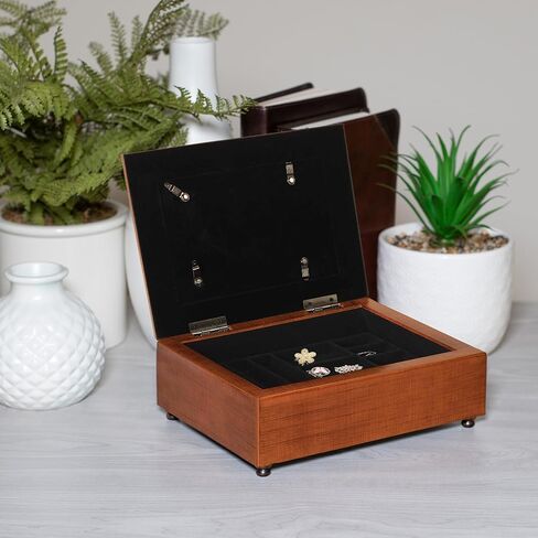 Dicksons Blessed Is Man Trusts Lord Walnut Finish Polymer Jewelry Box in Saudi Arabia