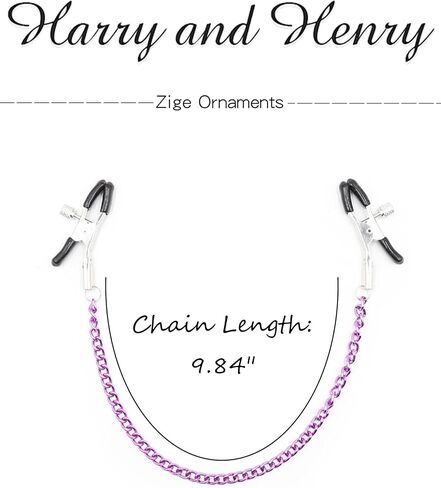 Nipple Clamps Non Piercing Sexy Rubber Adjustable Body Clamps with Chain Non Pierced for Women Beginner Nipple Clamp Jewelry (silver-3-layer chain) in Saudi Arabia