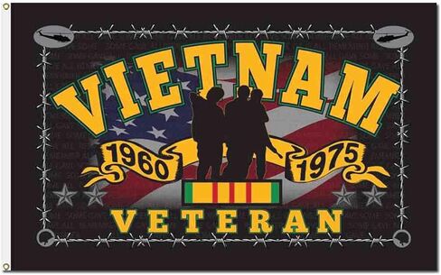 Vietnam Veteran Flag, 3 x 5 Three Brothers Flag War Memorial with 1960-1975 Huey Helicopter Combat Helmet VetFriends.com in Saudi Arabia