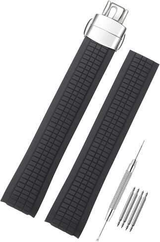 Watch Band Compatible with Patek Philippe Aquanaut PP 5164 5165 5167R 5168 5968 5267, Soft Silicone Rubber Replacement Wrist Strap for Patek Philippe Aquanaut Watch Straps in Saudi Arabia