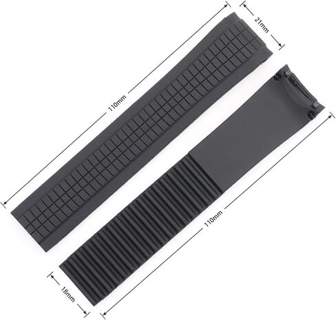 Watch Band Compatible with Patek Philippe Aquanaut PP 5164 5165 5167R 5168 5968 5267, Soft Silicone Rubber Replacement Wrist Strap for Patek Philippe Aquanaut Watch Straps in Saudi Arabia