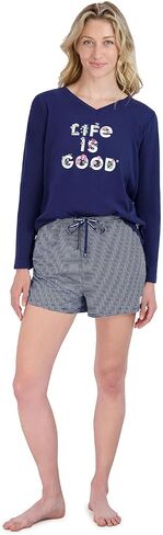 Life is Good Ladies 3 Piece PJ Set in Saudi Arabia