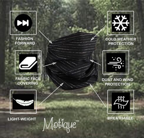 Motique Accessories Seamless Face Mask Neck Gaiter Tube in Saudi Arabia