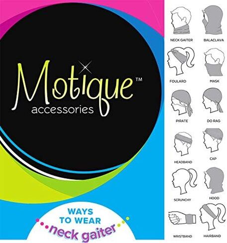 Motique Accessories Seamless Face Mask Neck Gaiter Tube in Saudi Arabia