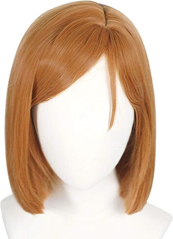 JoneTing +{Wig Cap} Blonde Wig for Cosplay Costume Women Synthetic Wig Ombre Black Yellow Wig for Girls Short Wavy Halloween Wig for Anime Cosplay Peluca Ombre Negra Amarilla Natural Wigs for Chrismas Party in Saudi Arabia
