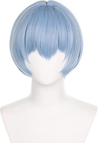 Soyusunny Short Bob Cosplay Wigs for Women with Bangs Girls (Blue) in Saudi Arabia