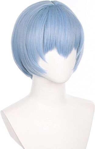 Soyusunny Short Bob Cosplay Wigs for Women with Bangs Girls (Blue) in Saudi Arabia