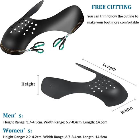 4 Pairs Shoe Crease Protectors,Anti-Wrinkle Shoe Crease Guard for Sneaker, Anti Crease Shoe Shields in Saudi Arabia