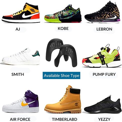 4 Pairs Shoe Crease Protectors,Anti-Wrinkle Shoe Crease Guard for Sneaker, Anti Crease Shoe Shields in Saudi Arabia