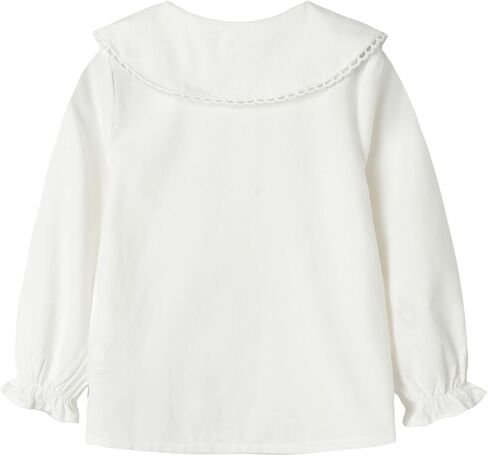 Mud Kingdom Little Girls Corduroy Shirt Button Down Long Sleeve Lace Collar in Kuwait