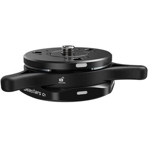 IFOOTAGE Seastar Q1S Quick Release Plate,Camera Mount Thread Adapter,Quick Install on Monopod.Tripod,Camera Slider,Automatically 3/8"&1/4'' Screw for Canon/Sony/Nikon Cameras/DJI/Moza Stablizers
