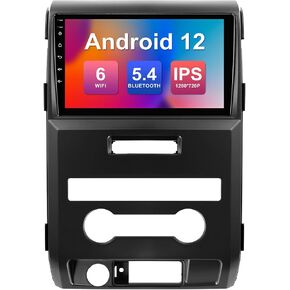 2+32G 9-inch Android 12 Car Stereo for Ford F150 Raptor 2009-2012 IPS Touchscreen Screen Car Radio with Carplay & Android Auto Support Backup Camera GPS FM Navi BT SWC
