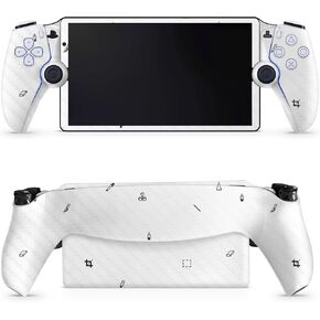 Glossy Glitter Gaming Skin Compatible with PS5 Portal Remote Player - Brown Marble - Premium 3M Vinyl Protective Wrap Decal Cover - Easy to Apply | Crafted in The USA by MightySkins