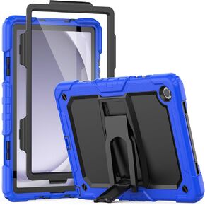 HXCASEAC Shockproof Case for Samsung Galaxy Tab A9 Plus Case 11 Inch with Screen Protector/Built-in Stand, 3-Layer Drop Poof Protective Samsung A9 Plus Tablet Case SM-X210/X216/X218 Cover - Orange