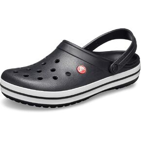 Crocs Men's and Women's Crocband Clog, Black, 10 Women/8 Men