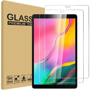 Designed for Samsung Galaxy Tab A 10.1 2019 (SM-T510/T515/T517), Tempered Glass Film Tempered Glass Screen Protector 9H Anti Scratch HD Clear Bubble Free(2pcs)