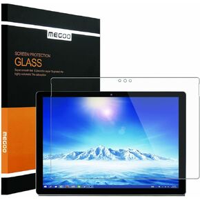 MEGOO Screen Protector for Surface 3 10.8 Inch, Tempered Glass - Bubble Free / Ultra Clear / High Sensitive Screen (Lifetime Replacement)