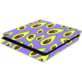 MightySkins Skin Compatible with Sony Playstation 4 Slim PS4 wrap Cover Sticker Skins Purple Avocados