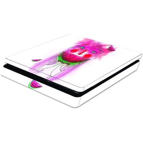 MightySkins Skin Compatible with Sony PlayStation 4 Slim PS4 wrap Cover Sticker Skins July Watermelon