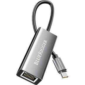 BlueRigger USB 3.0 to Ethernet Adapter (1000Mbps, Gigabit USB-A Ethernet Converter, RJ45 LAN Network Adapter) - Compatible with PC, Desktop, Laptop, Nintendo Switch Dock