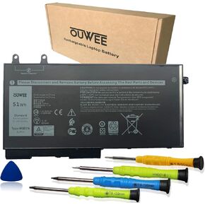 بطارية كمبيوتر محمول R8D7N متوافقة مع Dell Latitude 5400 5410 5500 5510 Precision 3540 3550 Inspiron 7590 7591 7791 سلسلة 2 في 1 0R8D7N 1V1XF 4GVMP W8GMW 11.4V 51Wh