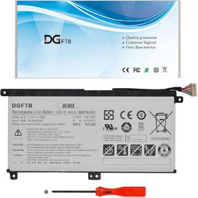 New AA-PBUN3AB AA-PBUN3QB Laptop Battery for Samsung Notebook 5 NP530E5M NP550XTA NP740U3L NP740U5L 500R5M 8500GM 300E4M 550XAA 300E5K Series BA43-00377A (11.4V 43Wh/3780mAh/2Cell)