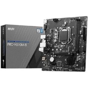 MSI PRO H510M-B Desktop Motherboard - Intel H470 Chipset - Socket LGA-1200 - Micro ATX - Core i3, Core i5, Core i7, Core i9, Pentium Gold, Celeron Processor Supported - 64 GB DDR4 SDRAM Maximum RAM - in Saudi Arabia