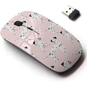 2.4G Wireless Mouse with Cute Pattern Design for All Laptops and Desktops with Nano Receiver - Cute Dalmatians