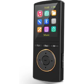 مشغل MP3، مشغلات MP3 Safuciiv بسعة 36 جيجابايت، بلوتوث 5.2، راديو FM، جودة صوت لا تفقد، تسجيل بلمسة واحدة - تجربة صوتية استثنائية لمحبي الموسيقى أثناء التنقل، أسود in Saudi Arabia