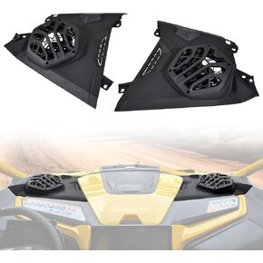 لوحات كبسولات مكبر صوت أمامية مقاس 6.5 بوصة لـ Can Am Maverick R 2024+، لوحات حاوية مكبر صوت لوحة القيادة لـ Can Am Maverick R 2024+ ملحقات لوحات أجهزة القياس LH RH