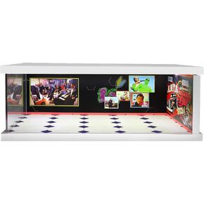 Applicable to 1/24, 1/64 for Hot Wheels Display Case - Scale die-cast Model car Display Box with LED Lights and Acrylic Cover, Acrylic for Hot Wheels Display Case (Exhibition), White