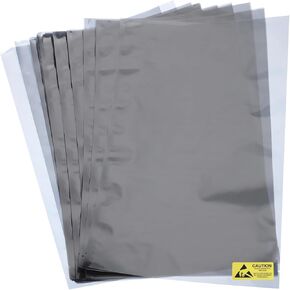 MECCANIXITY 20Pcs Anti Static Bags ESD Shielding Bag Flat Open Top Anti Static Bag for Electronic Devices 8.7x13 Inch(210x330mm)