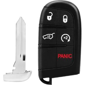 Smart Key Fob Replacement M3N-40821302 Fit for Chrysler 300 Dodge Challenger Dodge Charger Dodge Dart 2011 2012 2013 2014 2015 2016 2017 2018, Keyless Entry Remote Control 433MHz 812A-40821302