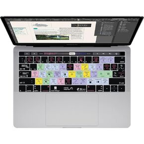 KBCovers - Keyboard Cover for InDesign fits Apple MacBook Pro 13 & 15 inch w/Touch Bar (Late 2016+)