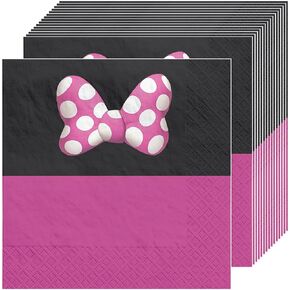 Mickey Mouse Forever Luncheon Napkins, 6.5" (16-Pack) - Durable and Eco-Friendly Party Must-Have, Perfect for Disney Themed Celebrations