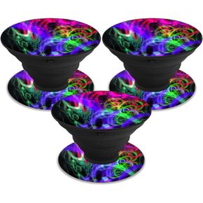MightySkins Skin Compatible with PopSocket PopSocket - Neon Splatter | Protective, Durable, and Unique Vinyl Decal wrap Cover | Easy to Apply, Remove, and Change Styles | Made in The USA