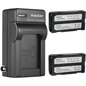 بطارية بديلة من Kastar مكونة من 4 قطع وشاحن حائط تيار متردد لـ JVC BN-V812، BN-V812U، BN-V814، BN-V814U، JVC GR-DLS1U، GR-DV9000، GR-DVL، GR-DVL9000، GR-DVL9000U، GR -DVM1، GR-DVM1U، GR-DVM801، GR-VBM1 in Kuwait