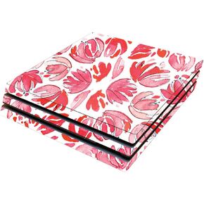 MightySkins Skin Compatible with Sony Playstation 4 Pro PS4 wrap Cover Sticker Skins Red Petals