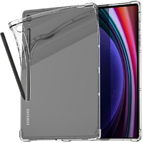 حافظة AICase شفافة لهاتف سامسونج جالاكسي تاب S9 بلس 2023 [SM-X810/SM-X816B/SM-X818U] - غطاء نحيف واقٍ شفاف من البولي يوريثين الحراري المرن الممتص للصدمات لجهاز جالاكسي تاب S9 بلس 12.4 بوصة، شفاف