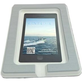 SeaDek 13mm Foam Cell Phone Holder for Boats | Next Level | Cell Phone Boat Dash Accessory | Perfect for Fishing Boat Center Consoles | 3M Adhesive Backing Boat Accessories | Storm Gray Over Cool Gray