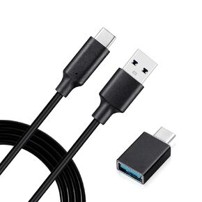 USB C to USB Cable Compatible with Elgato Wave XLR/Facecam/Stream Deck XL(32 Keys), with USB Female to USB C Male Adapter