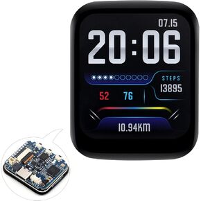RP2040 Microcontroller Development Board with 1.69inch Touch Round LCD 240x280, Based on Pi RP2040, Dual-core Arm Processor, 16MB Flash,Accelerometer and Gyroscope Sensor, Type-C Connector