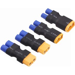 4pcs XT60 to EC3 Male Female RC Connector Adapter(E21-4)