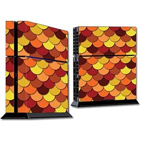 MightySkins Skin Compatible with Sony Playstation 4 PS4 Console wrap Sticker Skins Red Scales