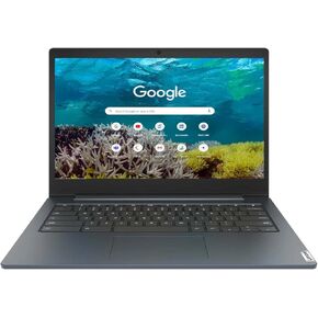 Lenovo Chromebook Ideapad 3 Business Laptop in Abyss Blue Intel Celeron up to 2.8GHz 4GB DDD4 RAM 64GB eMMC 14in HD LCD Web Cam Chrome OS Gigabit WiFi (Renewed)