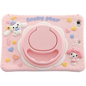 for iPad Air 5th Generation Case 2022/iPad Air 4th Generation Case 2020 10.9 Inch, with Rotating Kickstand Silicone Case for Girls Women Cute Protective Tablet Cover (Blue)