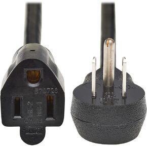Tripp Lite Standard Power Extension Cord, 1 Foot / 0.3 Meters, 13 Amps 120V, 16 AWG, NEMA 5-15P to 5-15R Plugs, UL Listed, Manufacturer's Warranty (P022-001-13A)