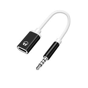 Black 3.5mm Male to TypeC Female Audio Cable Cord Analog Cable Converter Earphone Adapter with MP3 Players, CD Players, Laptops, Tablets, Smartphone Headphones, Earbuds Home Audio Accessories