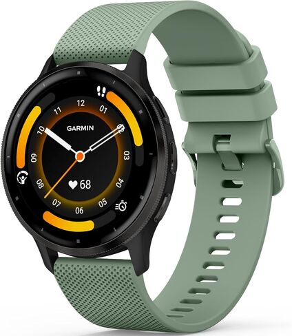 Meliya Bands Compatible with Garmin Vivoactive 4 Watch Band, Garmin Venu 3 / Venu 2 Watch Band Women Men, 22mm Soft Silicone Sport Replacement Strap for Garmin Venu 3, Venu 2, Vivoactive 4, Forerunner 745 / 265 / 255 Music Smart Watch in Kuwait