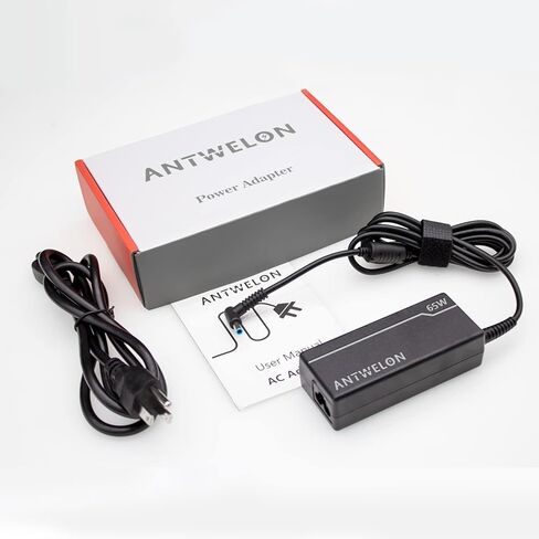 شاحن كمبيوتر محمول ANTWELON 65W 19.5V 3.33A لـ HP Pavilion x360 11 14 15، Envy x360 13 15 17، Elitebook 820 840 850 G3 G4، ProBook 450 650 640 G5 G4 G6 G7، Spectre X2 Blue TIP 4.5mm AC محول سلك الطاقة in Kuwait